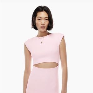 Aritzia-Wilfred cut out knit mini dress size XXS - like new